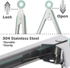 Kitchen Tongs for Cooking, 9 Inch Small Silicone Tongs, Food Grade Mini Serving Tongs with Silicone Tips, Set of 3, Green
