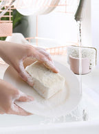 Diatomite Sponge Holder for Countertop Organizer, Quick Dry Stone Sponge Caddy, Diatomaceous Earth Sponge Holder, Absorbent Face Sponge Stand, Brown
