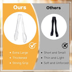 Mwellewm 24 Pc Plastic Tongs for Serving 9 Inch Bulk Reusable or Disposable Tongs Heavy Duty Hard Serving Utensils Set Large Salad Tong for Kitchen Party Food Buffet Appetizer BBQ Event Catering Clear