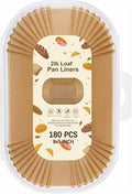 Loaf Pan Liners for Baking Bread 9x5 Inch - 180 PCS Non-Stick Parchment Paper Liners - Disposable Bread Pans Liner for Sourdough Bread, Banana Bread, Cakes, Baking Accessories