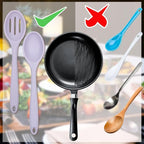 ELANE 8 Pcs Silicone Cooking Spoons Set,Mixing Spoons for Cooking Spoons for Nonstick Cookware Silicone Serving Spoons,Mixing Spoons for Cooking (Purple)