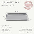 Made In Cookware | Sheet Pan | Commercial Grade Aluminum | Professional Bakeware