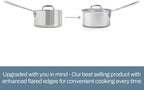 All-Clad D3® Stainless Steel 7 Piece Cookware Set- Made in USA- Includes Frying Pans, Saucepan, Sautépan, Stockpot - Professional Grade -Oven Safe & Induction Compatible