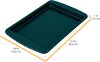 Chicago Metallic Everyday Nonstick Small Baking Sheet, Emerald Green, Durable Carbon Steel for Perfect Baking