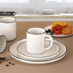 Coffee Mugs Set of 6, 12 oz Coffee Cups Ceramic, Ceramic Coffee Mugs with Handle and Speckled Patterns for Latte Tea Cocoa Milk Cappuccino, Microwave & Dishwasher Safe