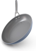 Ninja Ceramic Pro 10.25" Fry Pan, NonStick Pan, Nontoxic, PTFE Free, Ceramic Coated, Stainless Steel Handle, Stove & Oven Safe to 550°F, All Stovetops & Induction Compatible, Midnight Blue, CW30026MM