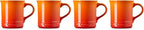 Le Creuset Stoneware Set of 4 Mugs, 14 oz. each, Flame