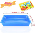 10 Pack Plastic Art Trays for Adult Crafts, Large Multicolor Activity Trays for DIY Projects, Painting, Beading, Jewelry Making, Resin & Workspace Organization