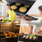 3 Pack Oven Liners for Bottom of Oven, Large Reusable Heavy Duty Oven Liners Protector Mats for Gas Oven Electric Oven Baking Sheet Toaster Microwave Grill, Nonstick BPA and PFOA Free, 23.62x15.75 in