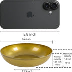 bUCLA 50Pack 10oz Gold Plastic Bowls - Disposable Plastic Salsa Bowls Premium Heavy Duty - Ideal for Wedding &Party