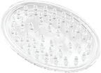 iDesign Plastic Soap Dish, Soap Saver, and Kitchen Sponge Holder - Set of 3, 0.75” x 3.25” x 4.75”, Clear