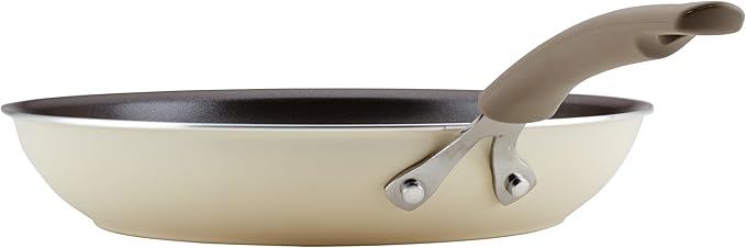 Rachael Ray Cook + Create Nonstick Frying Pan/Skillet, 12.5 Inch - Almond