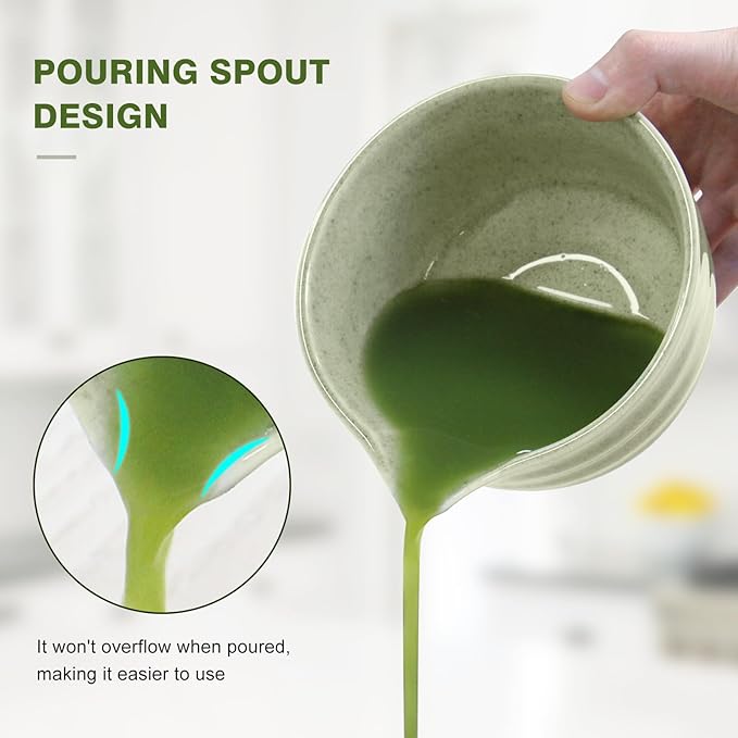 Matcha Whisk Set, 8pcs Japanese Ceremonial Matcha Kit include Mixing Bowl with Spout, Bamboo Whisk and Holder, Bamboo Matcha Scoop and Spoon for Matcha Tea Lovers