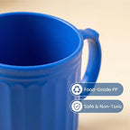 13 oz Plastic Coffee Mugs set of 6 - Unbreakable Coffee Mug, BPA Free Microwave & Dishwasher Safe - Reusable Thick Wall Drinking Cups for Indoor and Outdoor (Assorted Color)