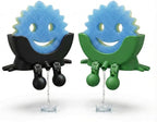 2 Pack Cute Sponge Holder with Drainage - Funny Sponge Stand for Kitchen Sink - Kitchen Gadgets Accessories