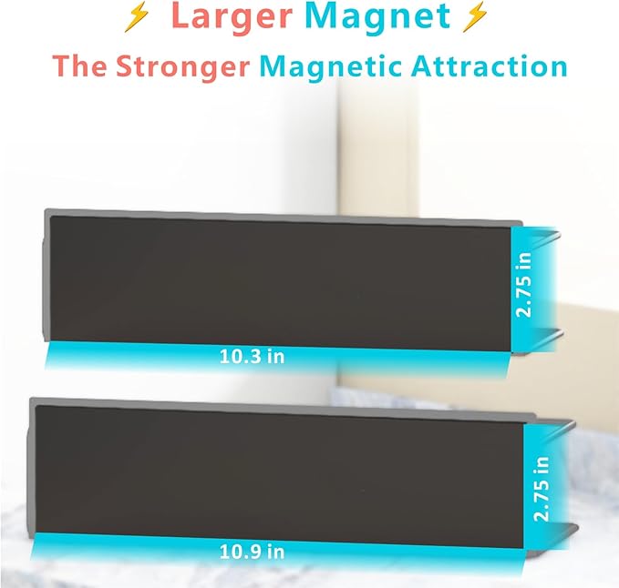 Magnetic Spice Rack For Refrigerator, Space Saving Magnetic Shelf For Fridge Red 2 Pack With Magnetic Paper Towel Holder