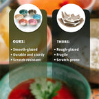Brew To A Tea BTaT- Ceramic Dipping Bowls, 3.5 oz, 3.5 Inches, Soy Sauce Dish Ceramic, Small Serving Bowls for Side Dishes, Condiment, Sauces & Nuts, Chip-Resistant Dishwasher & Microwave Safe