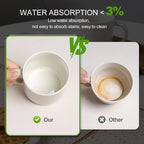 MONITO 12 OZ Coffee Mugs Set of 4, Modern Ceramic Coffee Mugs Set with handle for Tea/Latte/Cappuccino/Milk/Cocoa.White.