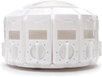 KitchenArt Spice Rack, Select-A-Spice Auto-Measure Rotating Spice Rack, White, 12 Compartments