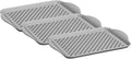 OGGI Anti Slip Serving Tray with Handles- Gray Rectangle Tray - Ideal Tray for Eating, Breakfast Tray, Food Tray, Appetizer Tray, Serving (Pack of 3), 5504.10