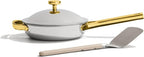 Our Place Mini Titanium Always Pan Pro | 8.5" PFAS-Free Nonstick Frying Pan with Spatula | Chef-Grade Tri-Ply Stainless Steel & Aluminum Build | Induction & Oven-Safe up to 750°F | Gold