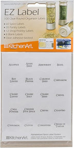 KitchenArt EZ Spice Label Set, 100-Piece