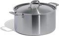 Made In Cookware | 12 Quart Stainless Steel Stock Pot With Lid | 5 Ply Stainless Clad | Professional Cookware | Crafted in Italy | Induction Compatible
