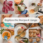 Starpack 'Flip & Whip' Premium Silicone Baking Utensils Set (5 Pcs) - 10" Blue Cooking Utensils with Large and Small Spatulas, Whisk and Basting Brush - Heat Resistant to 600°F - Baking Tool Set