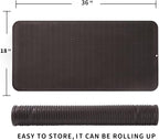 MicoYang Silicone Dish Drying Mat for Multiple Usage,Easy clean,Eco-friendly,Heat-resistant Silicone Mat for Kitchen Counter or Sink,Refrigerator or Drawer Liner Coffee 5XL 36inches x 18inches