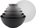 COOK WITH COLOR Mixing Bowls with Lids - 12 Piece Plastic Nesting Bowls Set includes 6 Prep Bowls and 6 Lids, Microwave Safe Mixing Bowl Set, Multicolor