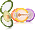 4-Piece Airtight Food Storage Containers Set – Avocado Saver, Onion Keeper, Silicone Kitchen Organizers for Fridge, Reusable & Leak-Proof to Lock in Freshness