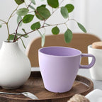 10 oz Coffee Cups Eco-Friendly, Shatter-Resistant Mug with Hanging Ears | Thickened Porcelain-Like Material | Suitable for Both Commercial and Home use(6-pack) (Purple)