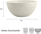 Mikasa Italian Countryside Serving Bowl, 10-Inch, White - 5085633