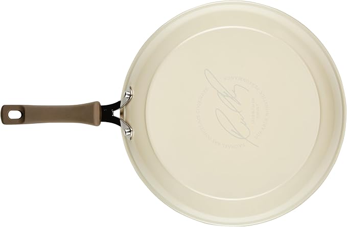 Rachael Ray Cook + Create Nonstick Frying Pan/Skillet, 12.5 Inch - Almond