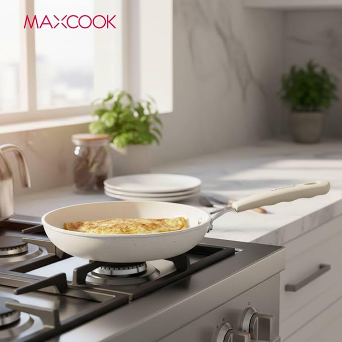 Egg Pan, 8 Inch Omelette Pan Nonstick Skillet,Small Non Stick Frying Egg Pan,Medical Stone Coating Cookware, Induction Skillet for Eggs, PFOA Free Cookware (20 cm)
