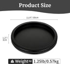 Hanobe Decorative Serving Tray Wood: Black Bead Round Tray for Coffee Table Rustic Wooden Trays Decor Farmhouse Kitchen Counter Circle Tray Vintage Centerpiece for Living Room Home Organizer