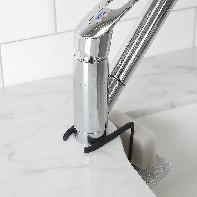 Kitchen Sink Accessory Sponge Holder (BLACK, XLARGE)