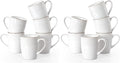 famiware Coffee Mugs Sets for 6, 12 oz Mug Set, Coffee Cups with Handle for Coffee, Tea, Cocoa and Milk, Microwave and Dishwasher Safe, White Floral (Pack of 2)