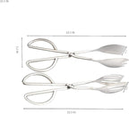 2-PACK Salad Tongs for Serving Buffet Party Catering with Stainless Steel Cooking Kitchen Tongs 10.3"