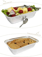 Aluminum Foil Bread Pans Disposable | 1.5lb Loaf Pans with Lids | 50 Pack | Dessert Boxes - Perfect for Baking, Storing, Takeout