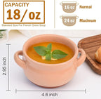 Vumdua French Onion Soup Bowls, 16 oz French Onion Soup Crocks with Handles for Chilli, Cereal, Cereal, Pot Pies, Oven, Broil & Dishwasher Safe, Multicolor, Set of 4