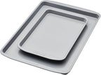 Farberware GoldenBake Nonstick Bakeware Cookie/Baking Sheet Pan Set, 2 Piece, Gray