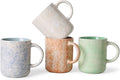 MONITO 17 OZ Coffee Mugs Set of 4, Ceramic Modern Coffee Mugs Set with handle for Tea/Latte/Milk/Cocoa.