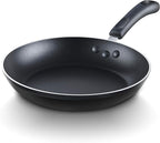 Cook N Home Basics Nonstick Frying Pan Set, 8/9.5/11-Inch 3-Piece Non Stick Saute Fry Pan Skillet Set, Black