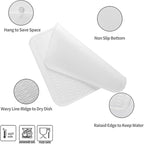 MicoYang Silicone Dish Drying Mat for Multiple Usage,Easy clean,Eco-friendly,Heat-resistant Silicone Mat for Kitchen Counter or Sink,Refrigerator or Drawer Liner Translucent XL 18 inches x 16 inches
