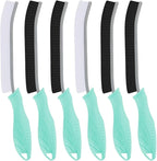 TQRR Hard Bristle Crevice Cleaning Brush-Thin Gap Scrub Brush, Small Cleaning Brush, Grout Brush, Kitchen Brush, Cleaning Tools for Toilet, Bathroom, Sink, Home, Household, Window (6, Mint)