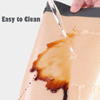 CANDeal 1 PC Silicone Fiber Baking Mat with Buckle, No Leak & Non Stick, Corners Snap Together to Form Leakproof Baking Tray, Oven Liner (16.5x11.6 inch(42x29.5cm))