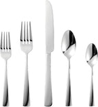 20-Piece Flatware Sets, Silverware Set for 4, Durable Stainless Steel Tableware in Ergonomic Design Size and Weight, Kitchen Utensils Set with Steak Knives, Rust-proof, Dishwasher Safe