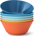 Homestockplus 50 Oz Wheat Straw Bowls Set of 6 - Unbreakable, Stackable & Microwave Safe, Multicolor Large Cereal Bowls for Oatmeal, Soup, Ramen, Salad, Popcorn, etc. Safe for Kids & Family