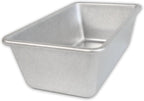 USA Pan Bare Bakeware Traditional Aluminized Steel Uncoated Small Loaf Pan, Made without nonstick coating, 1 Lb
